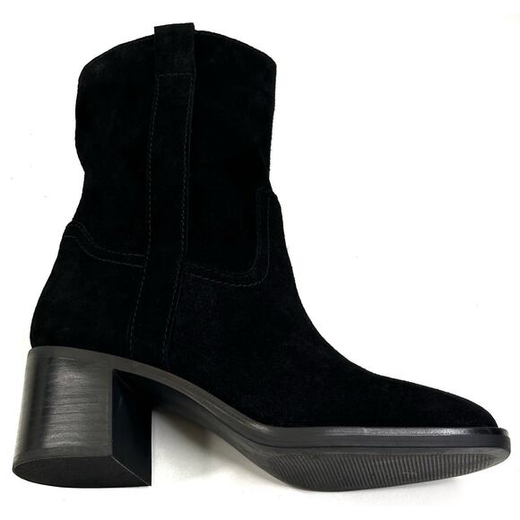 Steve Madden Romney Black Suede Pull On Booties Womens Size 7.5M New $160 - Picture 9 of 14